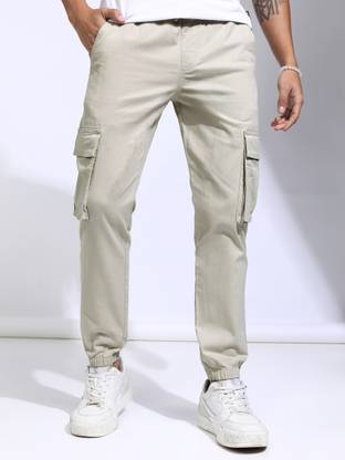 HIGHLANDER Slim Fit Men Grey Trousers
