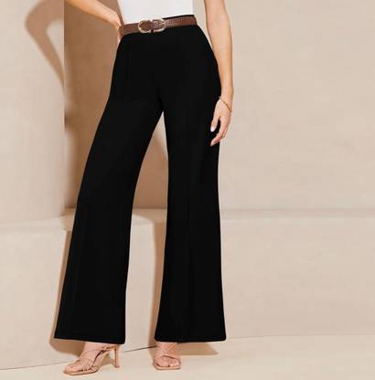 GRIOPY Regular Fit Women Black Trousers