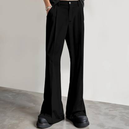 FTX Relaxed, Loose Fit Men Black Trousers