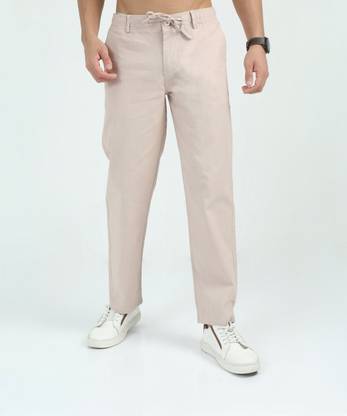 Bellaciao Clothings Co Relaxed Men Cream Trousers