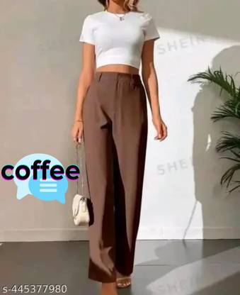 NDEX Straight Fit Women Brown Trousers