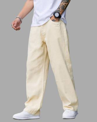EyeBogler Relaxed Men Yellow Trousers