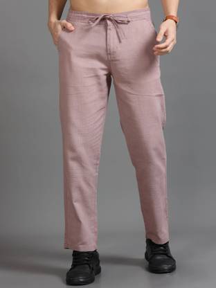 HouseOfCommon Relaxed Men Pink Trousers