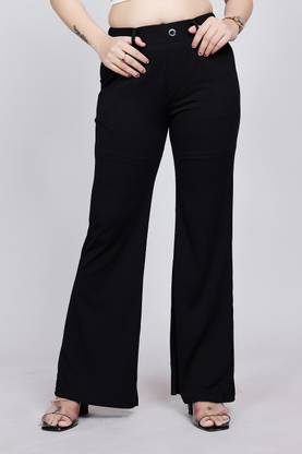 NORTHERN DENIM CO Regular Fit Women Black Trousers
