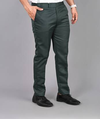 FUBAR Regular Fit Men Green Trousers