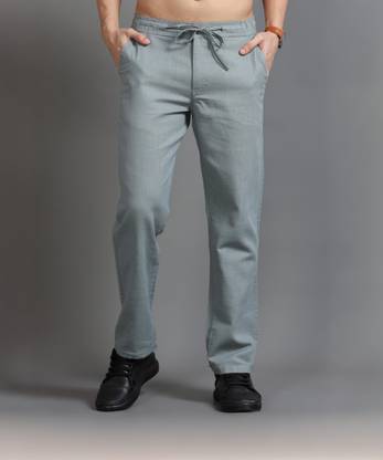 CAZZBA Relaxed Men Grey Trousers