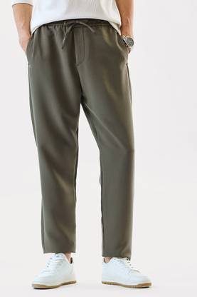 Snitch Regular Fit Men Green Trousers