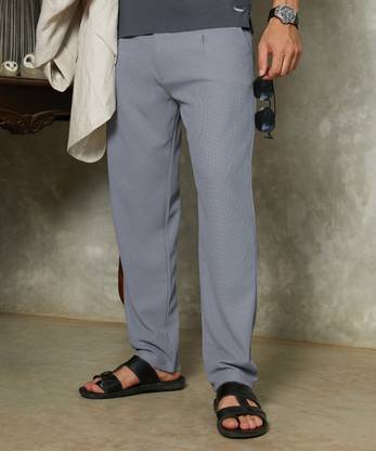 CAMPUS SUTRA Regular Fit Men Grey Trousers