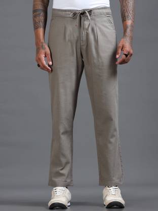 Roadster Relaxed Men Brown Trousers