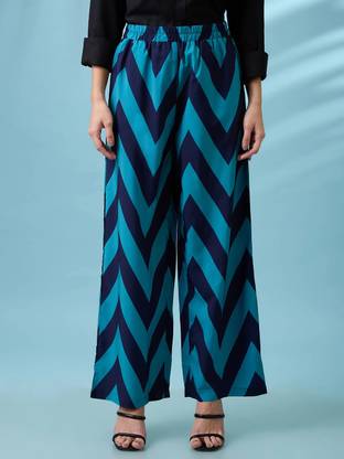 Globus Regular Fit Women Blue Trousers