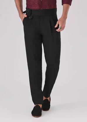 ARBIA FUNKI Regular Fit Men Black Trousers