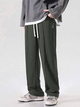 Leriya Fashion Regular Fit Men Green Trousers
