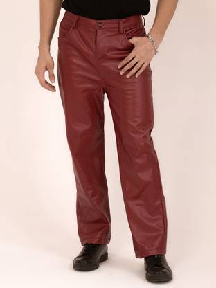 TANDUL Regular Fit Men Maroon Trousers