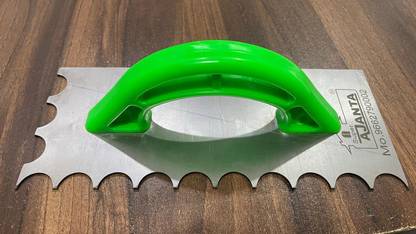 Super Ajanta Super Ajanta MS 10 mm NOTCHED TROWEL(ROUND} 10 cm Notched Trowel