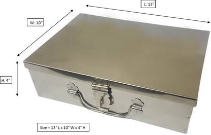 JAYCO Stainless Steel Peti - 13" Size Metal Trunk