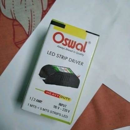 GrahLogy Led Strip Adaptor 1 Ampere for 5 Meter Strip Led Light Electronic Tube Light Starter
