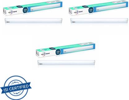 Wipro 10 Watt LED tubelight Batten (Color-White/6500K,Size: 2 feet)- Pack of 3 10 W 53.6 cm Tube Light