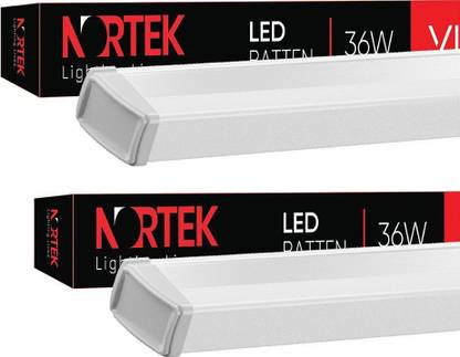 Nortek Vista 36 Watt LED Tube Light for Home (Pack of 2), Cool White LED Batten 36 W 100 cm Tube Light
