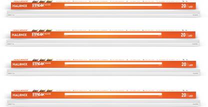 HALONIX 20W Steak square Straight Linear LED Tube Light  (White, Pack of 4)