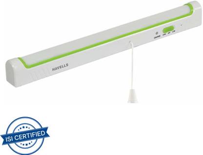 HAVELLS Rayline 6-Watt Rechargeable LED Batten (White) 6 W 46.4 cm Tube Light