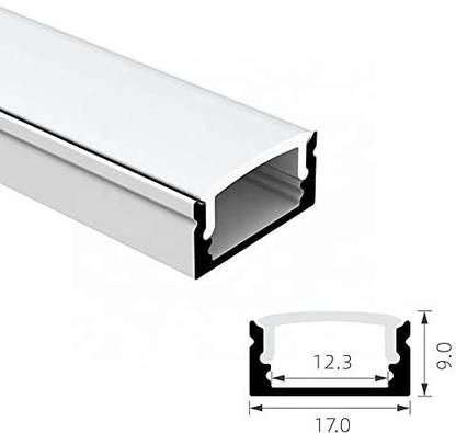 Aqeeq AQEEQ 17MM Long Surface Profile Light Without LED Strip Light Liner Pack Of 5 0 W 15 cm Tube Light