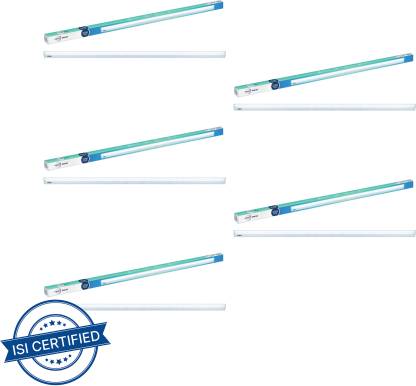 Wipro 20W SQUARE LED BATTEN Straight Linear LED Tube Light  (White, Pack of 5)