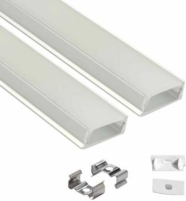 ABAJ Rectangular Surface 1Meter Profile Channels Without LED Straight Linear(18x6mm) 0 W 1 cm Tube Light
