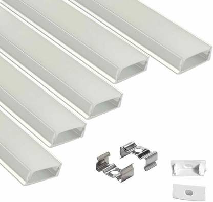 ABAJ Rectangular Surface 1Meter Profile Channels Without LED Straight Linear(18x6mm) 0 W 1 cm Tube Light