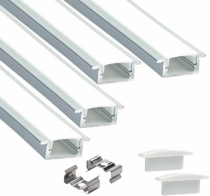 ABAJ Conciled 1 Meter Profile Channels Without LED Straight Linear (16x12mm) 0 W 1.6 cm Tube Light
