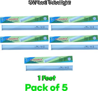 AP Source 1 Ft 5 WATT LED Tube Light PACK OF 5 5 W 3 cm Tube Light