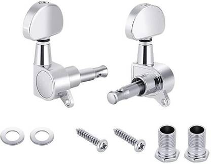 AMG Music Guitar Keys 1Left + 1Right Sealed String Tuning Pegs Keys for Acoustic Guitar Manual Analog Tuner