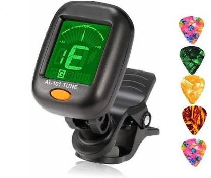 PENNYCREEK Digital 360 Degree Guitar Tuner with LCD Display for Guitar ,Easy to use Automatic Digital Tuner