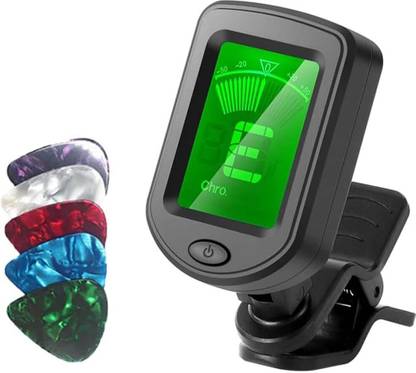 SOUVENIR Tuner for Guitar 360 degree Rotational Digital Tuner for Electric Guitar Automatic Digital Tuner
