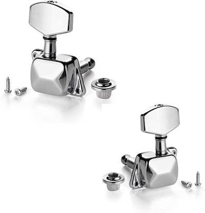 AMG Music Guitar Tuning Pegs Keys Set Of Two 1L + 1R for Electric and Acoustic Guitar Manual Analog Tuner