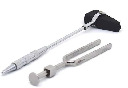 EUZA Percussion Knee Hammer Taylor Model with Tuning Fork 128 hz Tuning Fork