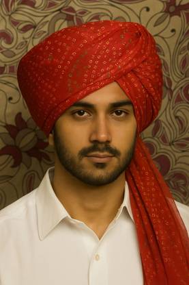 Amreet Creation Printed Pagri