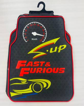 AUTO MT 5pc/Set Car Floor Racing Mat Fast & Furious Rubber, Anit Slip Universal Car Mat. Car Suspension Kit
