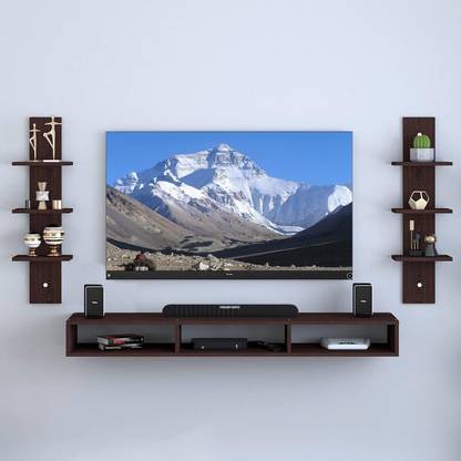 Deco India Beautiful & Stylish Home Decor Wooden Wall Mounted TV Unit, TV Cabinet for Wall Engineered Wood TV Entertainment Unit