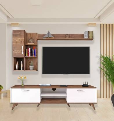 Spyder Craft Matte Finish TV Entertainment Unit Tv Stand And Decore Engineered Wood TV Entertainment Unit