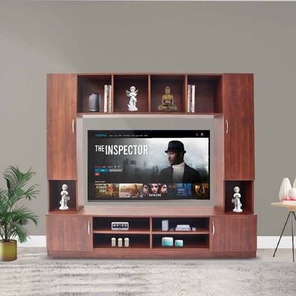 Fresh Up Engineered Wood TV Unit/TV Cabinet with Open and Closed Shelves Engineered Wood TV Entertainment Unit