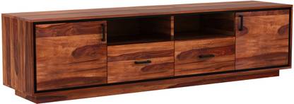 Rekha Art and Craft TV Cabinet Made of Sheesham Wood Solid Wood TV Entertainment Unit