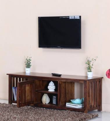 Flipkart Perfect Homes Rosewood ( Sheesham ) Solid Wood TV Entertainment Unit