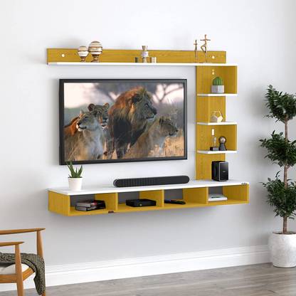 Ankitcrafts Space Saver Wooden TV Stand with Fitting for 65 Inch TV Master Big Size Engineered Wood TV Entertainment Unit