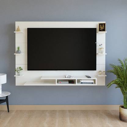 FURNEASER Harrison Wall-mount Tv Unit with Back Panel, Cabinet, Stand, Rack, Shelf, Engineered Wood TV Entertainment Unit