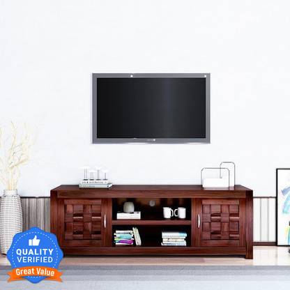 Flipkart Perfect Homes Rosewood (Sheesham) Solid Wood TV Entertainment Unit