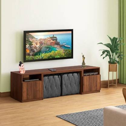 Buildream Floor Standing TV Entertainment Unit Set Top Box Stand/TV Cabinet Upto 65 Inches Engineered Wood TV Entertainment Unit