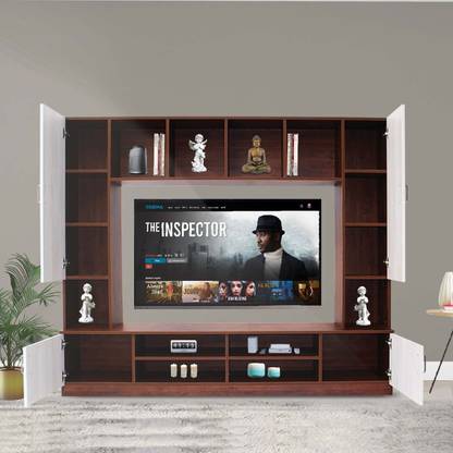 Fresh Up Engineered Wood TV Unit/TV Cabinet with Open and Closed Shelves Engineered Wood TV Entertainment Unit