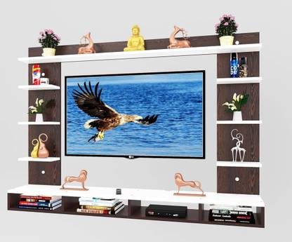 YPG CRAFT TV CABINET UNIT TV ENTERTAINMENT UNIT 50 INCH TN/WHITE Engineered Wood TV Entertainment Unit