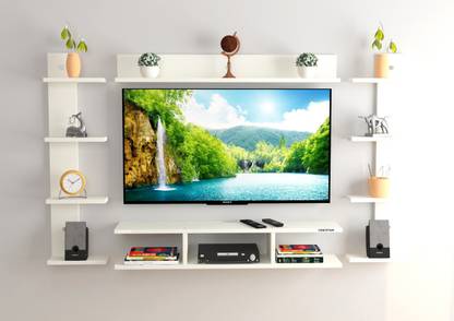 ओडेस्टार Odestar Engineered Wood TV Entertainment Unit Set Top Box Stand, Mounted TV Unit इंजीनियर्ड वुड TV एंटरटेनमेंट यूनिट
