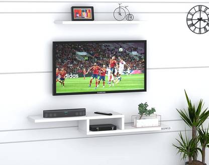 REDWUD Arch TV Unit | TV Cabinet Engineered Wood TV Entertainment Unit